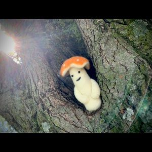 Needle Felted Mushroom Creature
